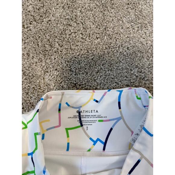 Athleta‎ Women’s Ace Printed 13.5” Tennis Performance Skort Sz S - Picture 3 of 9